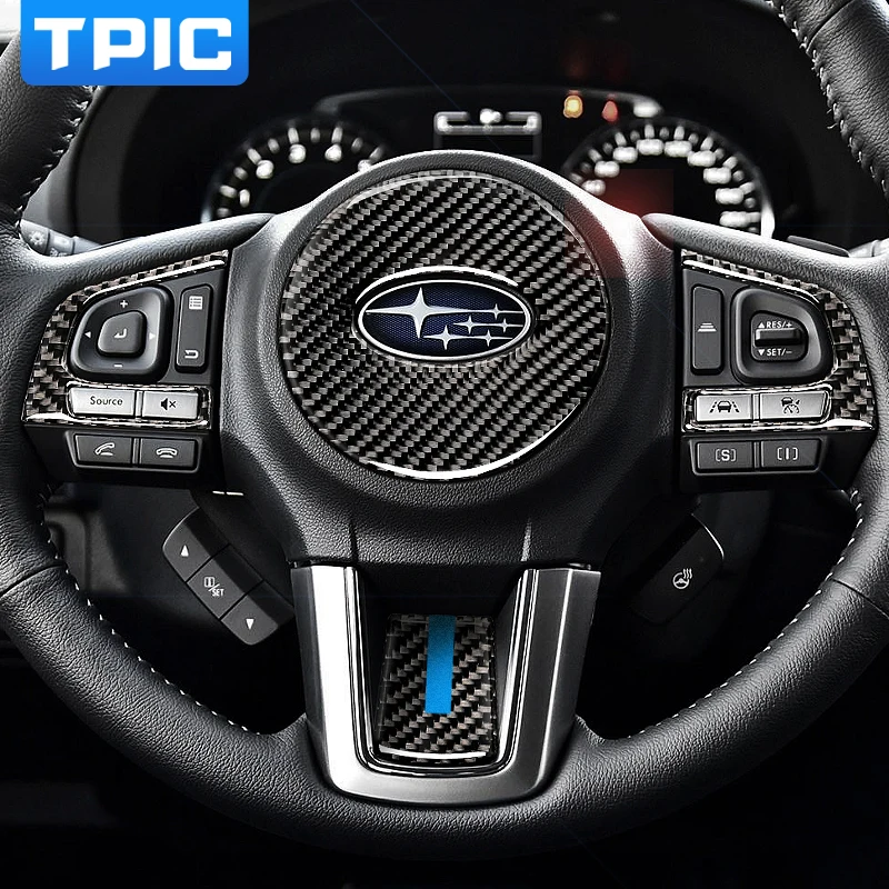 Us 6 24 21 Off Tpic For Subaru Forester Carbon Fiber Car Interior Steering Wheel Sticker Car Styling 2016 2017 2018 Accessories In Car Stickers From