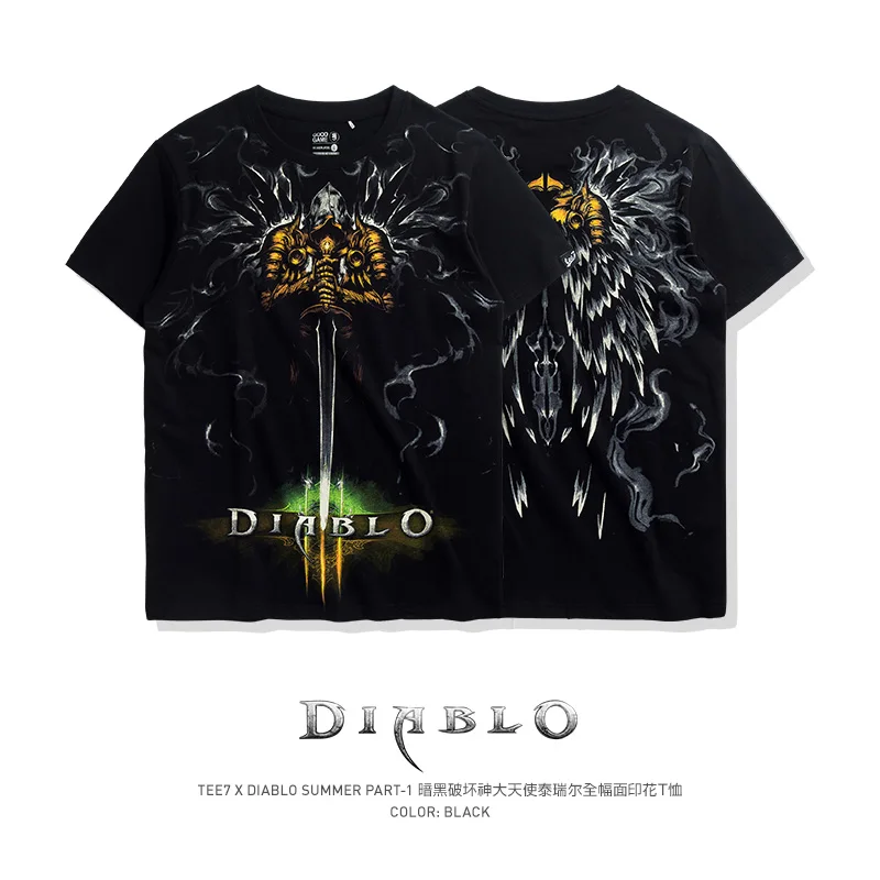 

Tee7 Hot Game Archangel t shirt Short-sleeve Tee For Men Original Tyreal Pullover Summer Streetwear Top Quality Camiseta Hombre