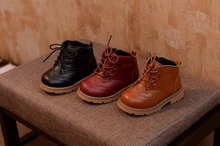 Boots Zipper Marten Shoes Warm Winter Shoes Ankle Non Slip Children Shoes Retro Boys Girls Shoes Kids Fashion Hot
