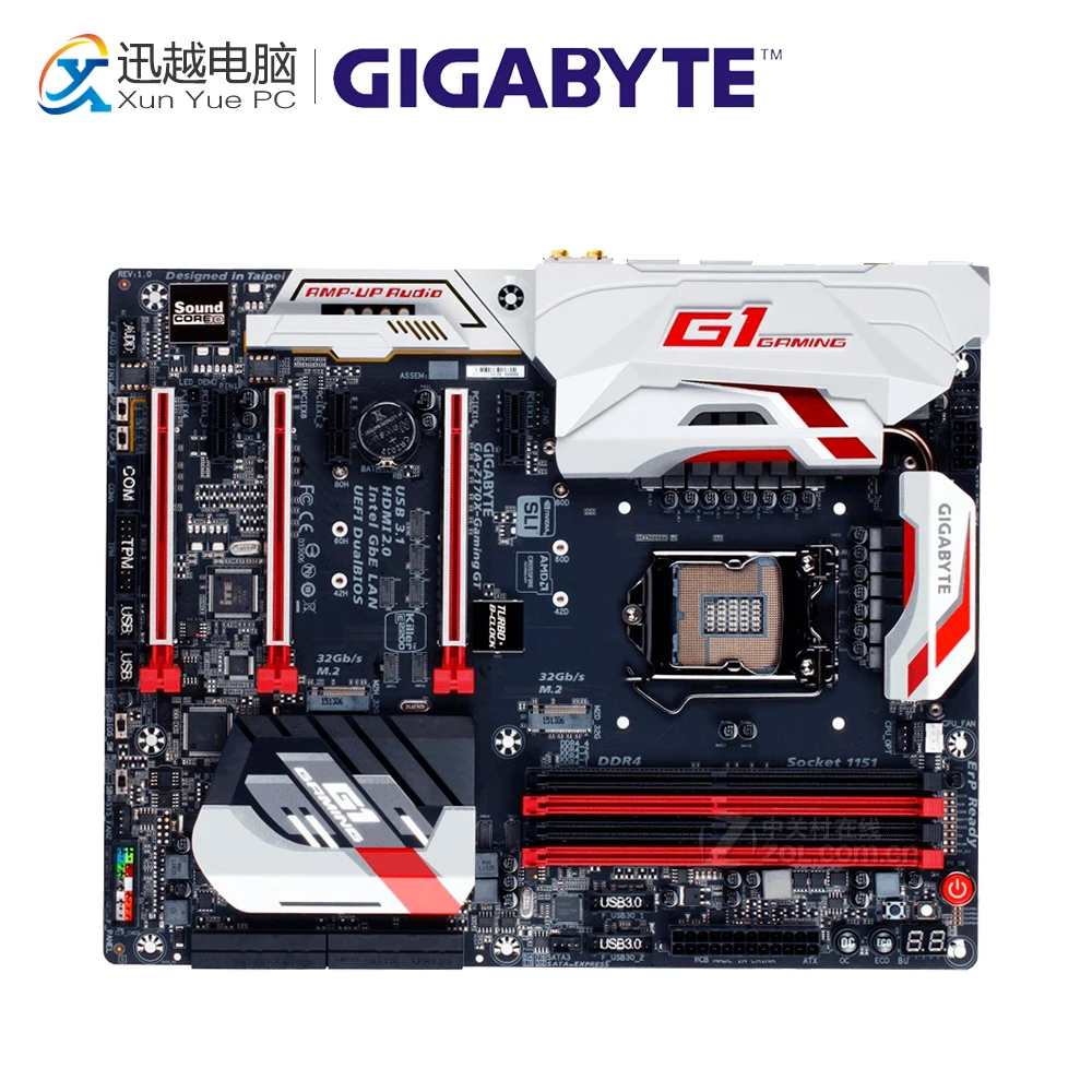 

Gigabyte GA-Z170X-GAMING GT Original New Desktop Motherboard Z170X-GAMING GT Z170 LGA 1151 DDR4 64G USB3.1 ATX