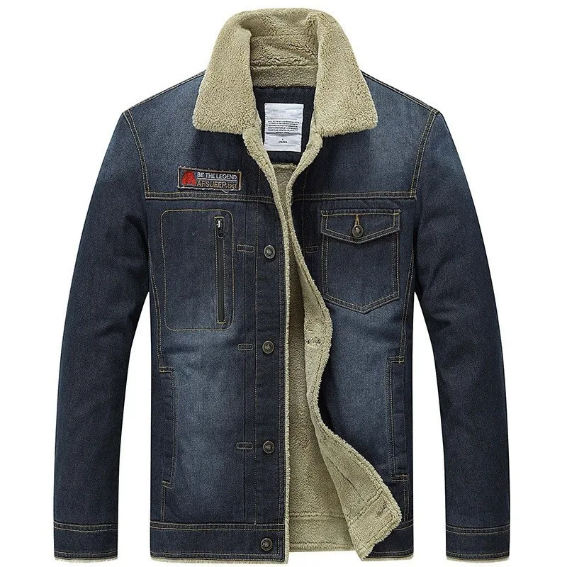 men denim jacket men's short coat Loose large size M 3XL denim jacket