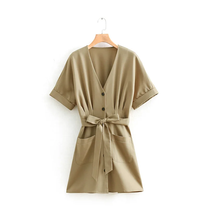 Женское винтажное платье Heydress мини с коротким рукавом и поясом 2019|Платья| |