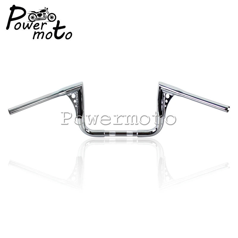 Хромированный руль мотоцикла 1" Rise Handle Bar для Harley Sportster Touring Softail FLST FXST XL Custom