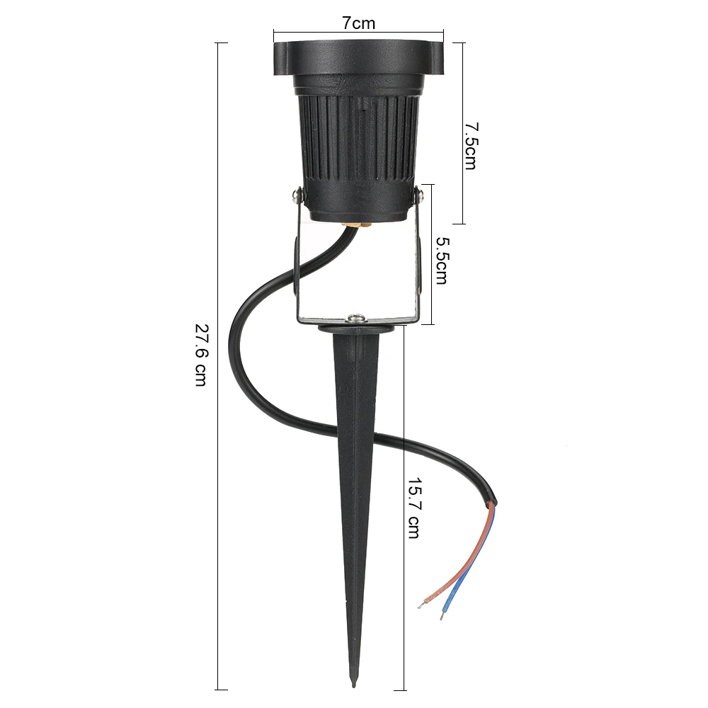 2/4 Pcs 12V Открытый Сад света 5W ССБ Водонепроницаемый светодиодный фонарь-прожектор газонные лампы садовые стены Двор Путь Свет ландшафт