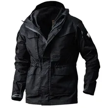 Весенне-осенняя Спортивная Военная ветровка для альпинизма M65, Мужская водонепроницаемая ветрозащитная камуфляжная тактическая куртка, пальто