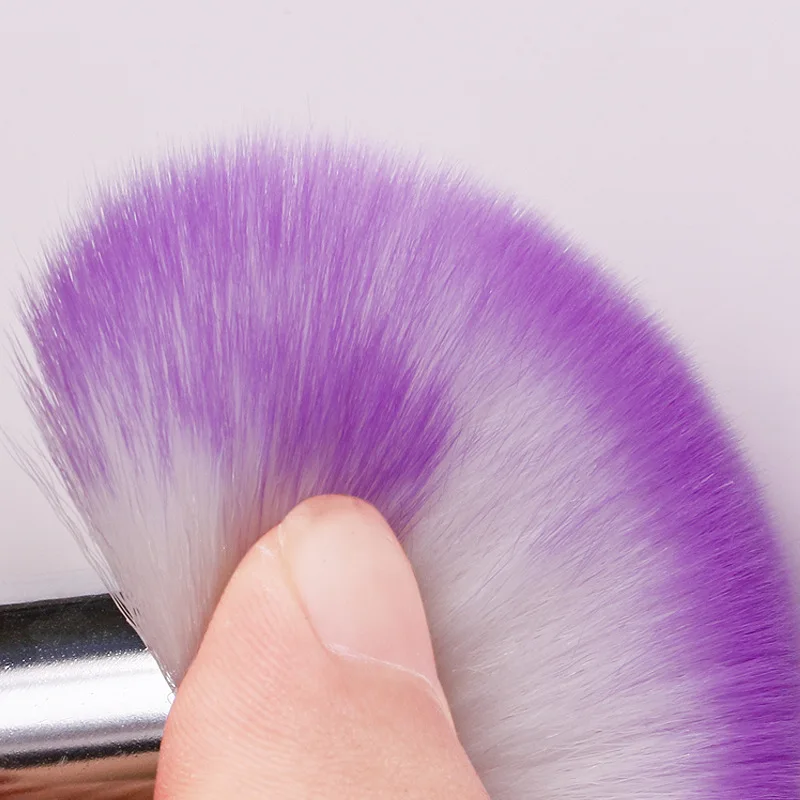 1PC 6 Colors Nail tools Brush For Acrylic & UV Gel Nail Art Dust Clean Brushes for manicure maquiagem pinceaux peinture 5