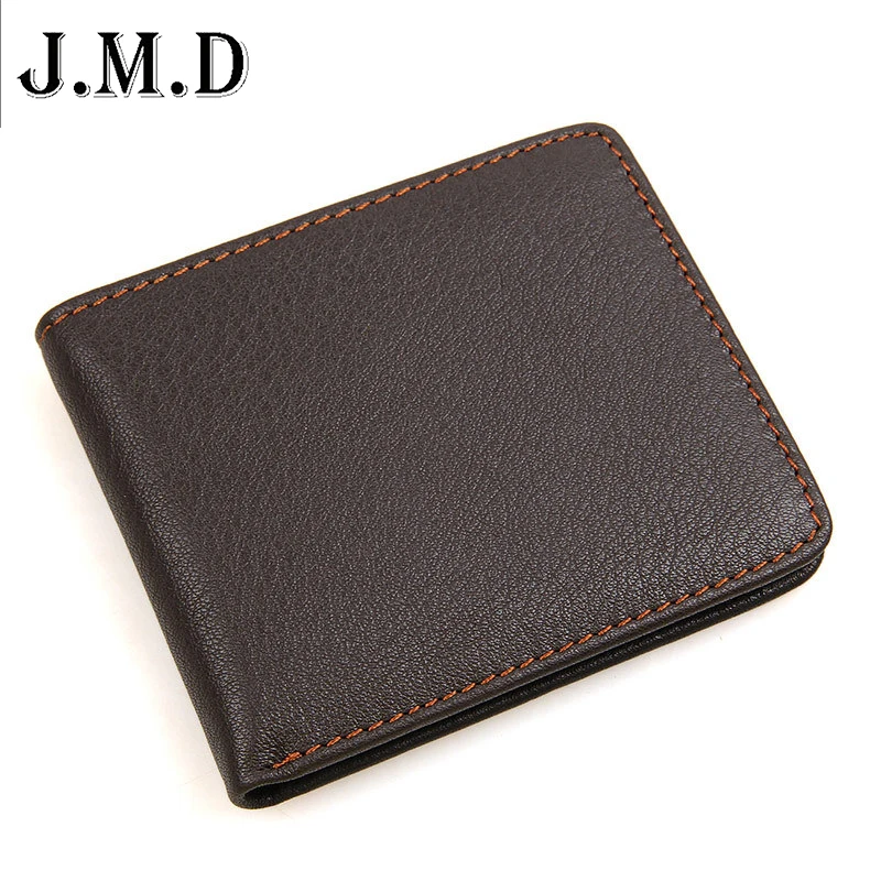 

J.M.D New arrival vintage men wallets 100% Genuine Leather short design Bifold Wallet Purse cross-section