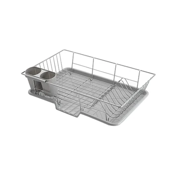 

Iron Shelf Dish Rack Bowl Kitchen Organizer Tool Spoon Plate Storage Frame Drain Basin Shelf