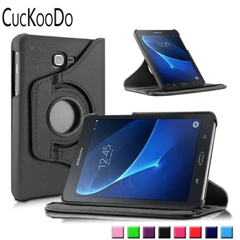 

CucKooDo PU Leather 360 Degrees Rotating Stand Case Cover for 2016 Release Samsung Galaxy Tab A 10.1-Inch SM-T580 / SM-T585
