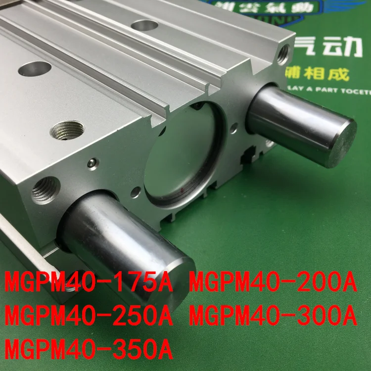 

MGPM40-175A MGPM40-200A MGPM40-250A MGPM40-300A MGPM40-350A MGPL Pneumatic components Thin three Rod Guide Pneumatic Cylinder
