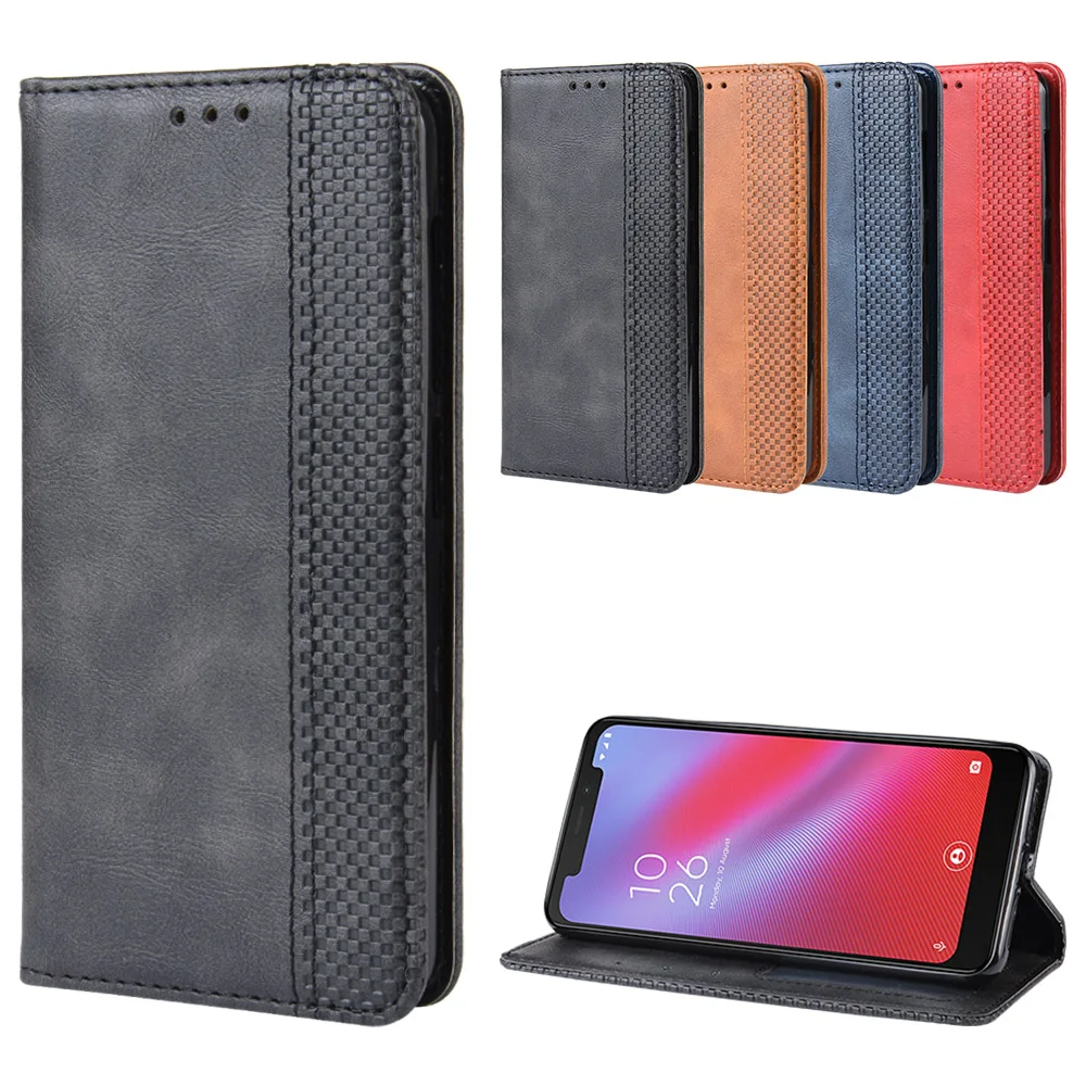 

Luxury Retro Slim Leather Flip Cover for Vodafone Smart N10 Case VFD-630 YAL-L41 Wallet Card Stand Magnetic Book Cover 5.7 inch