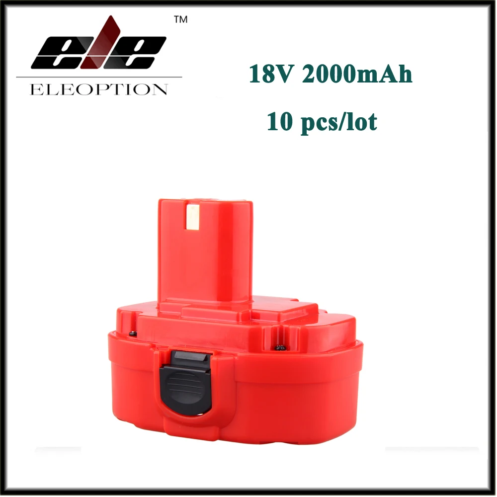

10 PCS Wholesale 18V 2.0AH 2000mAh Ni-CD Rechargeable Power Tool Battery for MAKITA 1822 192826-5 192827-3 PA18 18 Volt