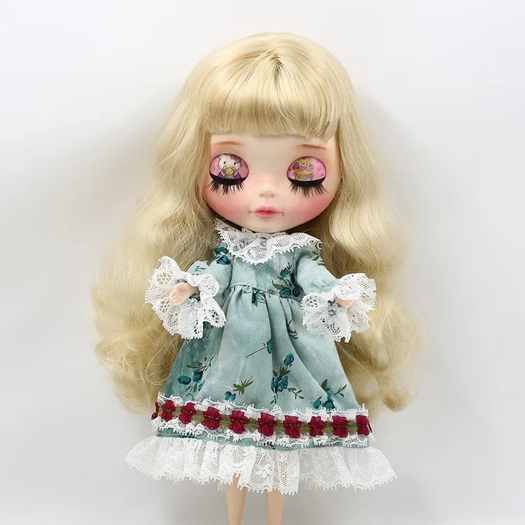 Наряды для Blyth doll, Цветочное платье с шапочкой для тела, милый костюм для 1/6 azone BJD pullip licca