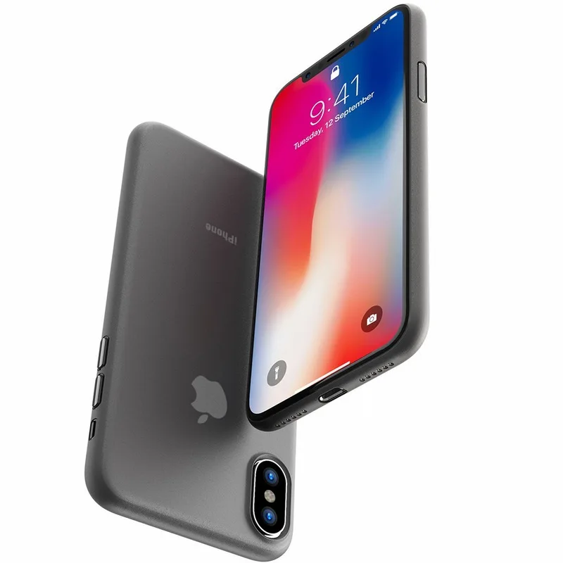 Portefeuille for iPhone X Case PP Ultra Thin Protect Hard Case for iPhone 10 8 Plus 7 6 6S 5 5S se Matte Slim Cover Cases Coque (6)