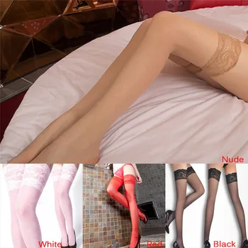 

Summer Nightclubs Pantyhose 4 Colors Sexy Stylist Fashion Ladies Women Lace Top Stay Up Thigh High Stockings
