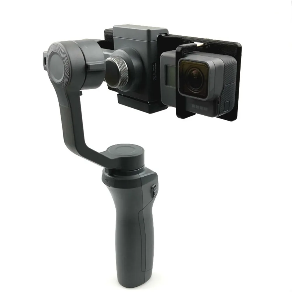For Gopro Hero Action Xiaomi Yi Camera Mount Stand Bracket Plate Clip Adapter for DJI osmo mobile 2/1 Handhold Gimbal Stablizer
