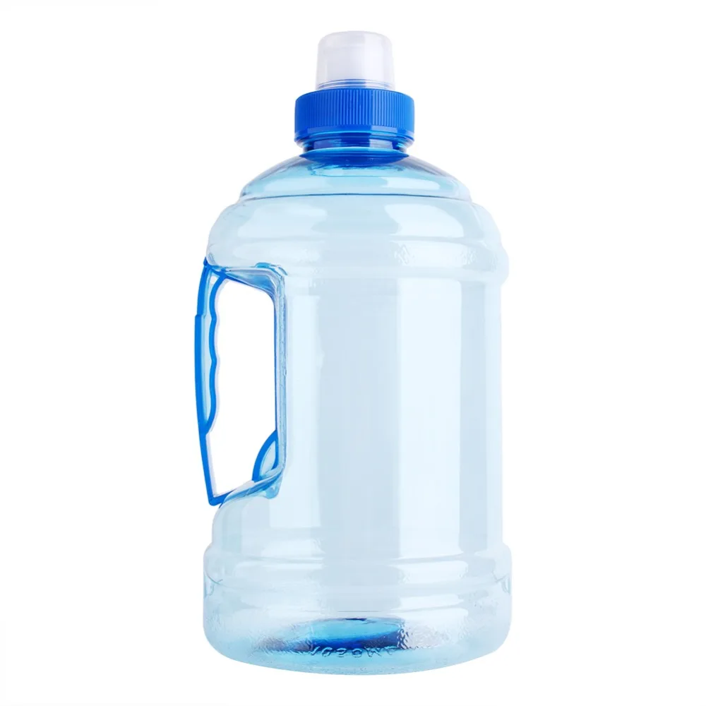 1L Drink Water Bottle Cap Kettle PET Sport Picnic Bicycle Accessory With Handle
