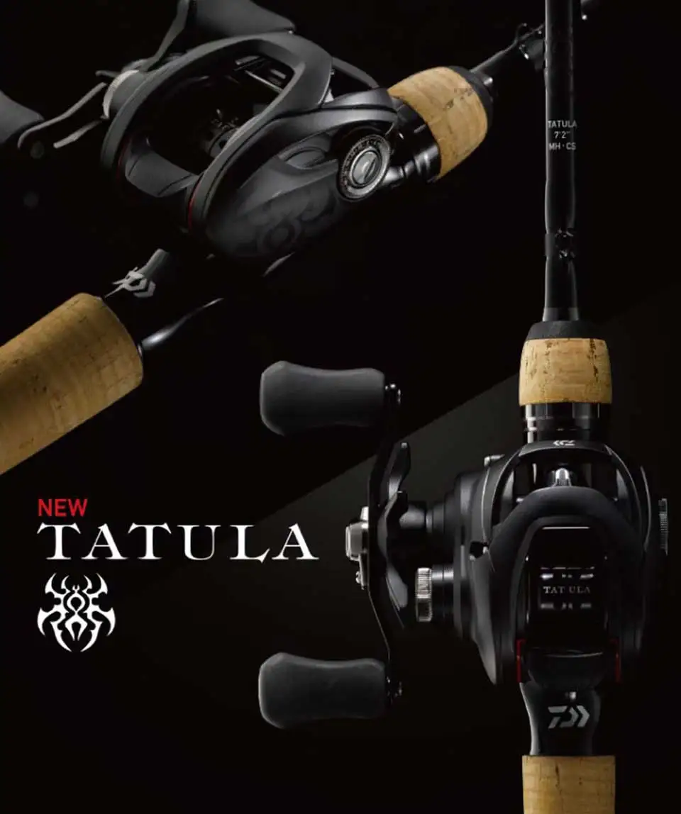 Carretel de Arremesso 7bb plus 1rb Daiwa Tatula 100 e 150 e 200 6.3: 1 e 7. 1:1 e 8.1: 1 5 6 kg Power Sistema Tws Rolamentos Resistentes à Corrosão 5 tws system 7bb + 1rb rolamentos de