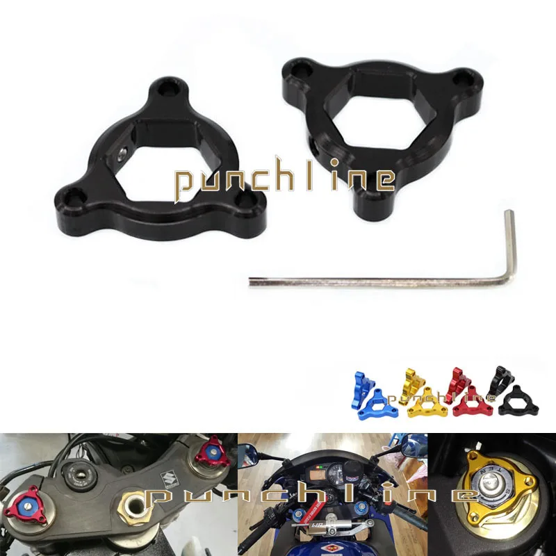 

For Honda CBR600RR CBR1000RR CBR 600RR 1000RR Motorcycle 19mm CNC Aluminum Suspension Fork Preload Adjusters Black