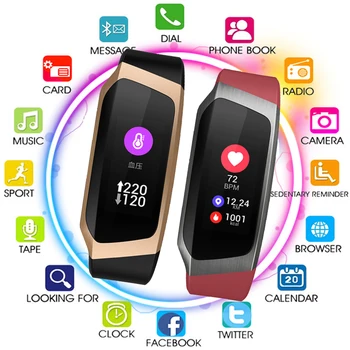 

Smart Band Bluetooth Speaker Blood Pressure Smart Bracelet Heart Rate Monitor Sport Fitness Bracelet Tracker Mi 4 3 Wristband