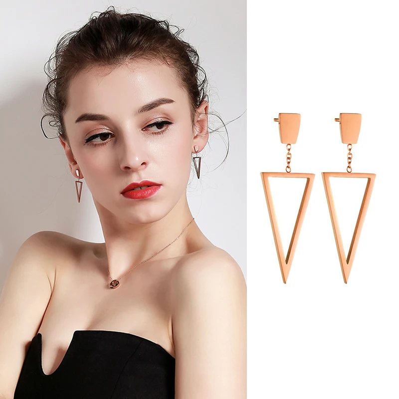 2018 Earring For Women Jewelry howllow out with triangular shape