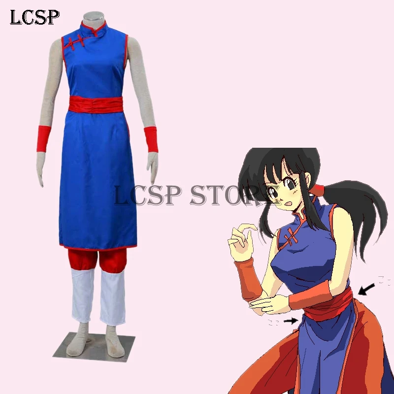 Lcsp Dragon Ball Z Chichi Cosplay Kostuum Japanse Anime Uniform