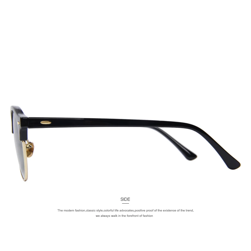 Merry's, женские ретро поляризованные солнцезащитные очки с заклепками, Классические брендовые Дизайнерские мужские солнцезащитные очки, полуоправа S'8054