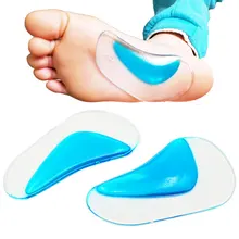 Plantilla ortopédica profesional plantilla soporte arco pie plano zapato corrector cojín relleno de Gel de silicona ortopédicos pad