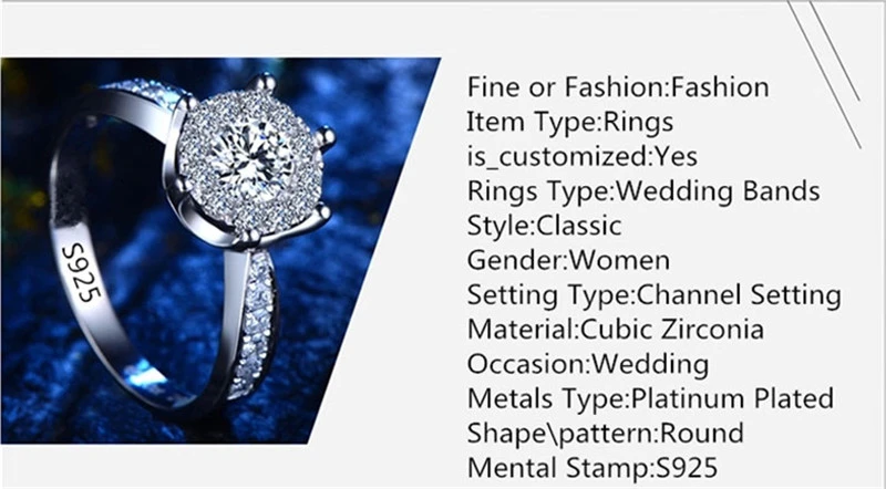 Luxury White Gold Color Rings For Women Crystal Jewelry Wedding Engagement Bague Femme Accessories Supernatural Anel 585 DR93 (26)