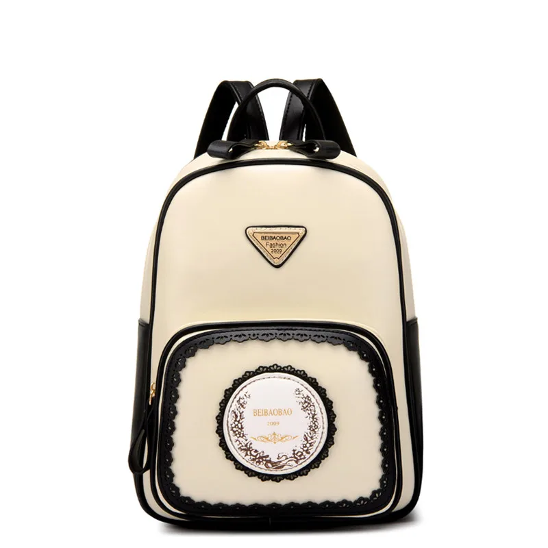 Retro Fashion Hollow Out Design Backapcks School Bag Teenager Girls Bookbags Women Leather Backpack Travel Backs