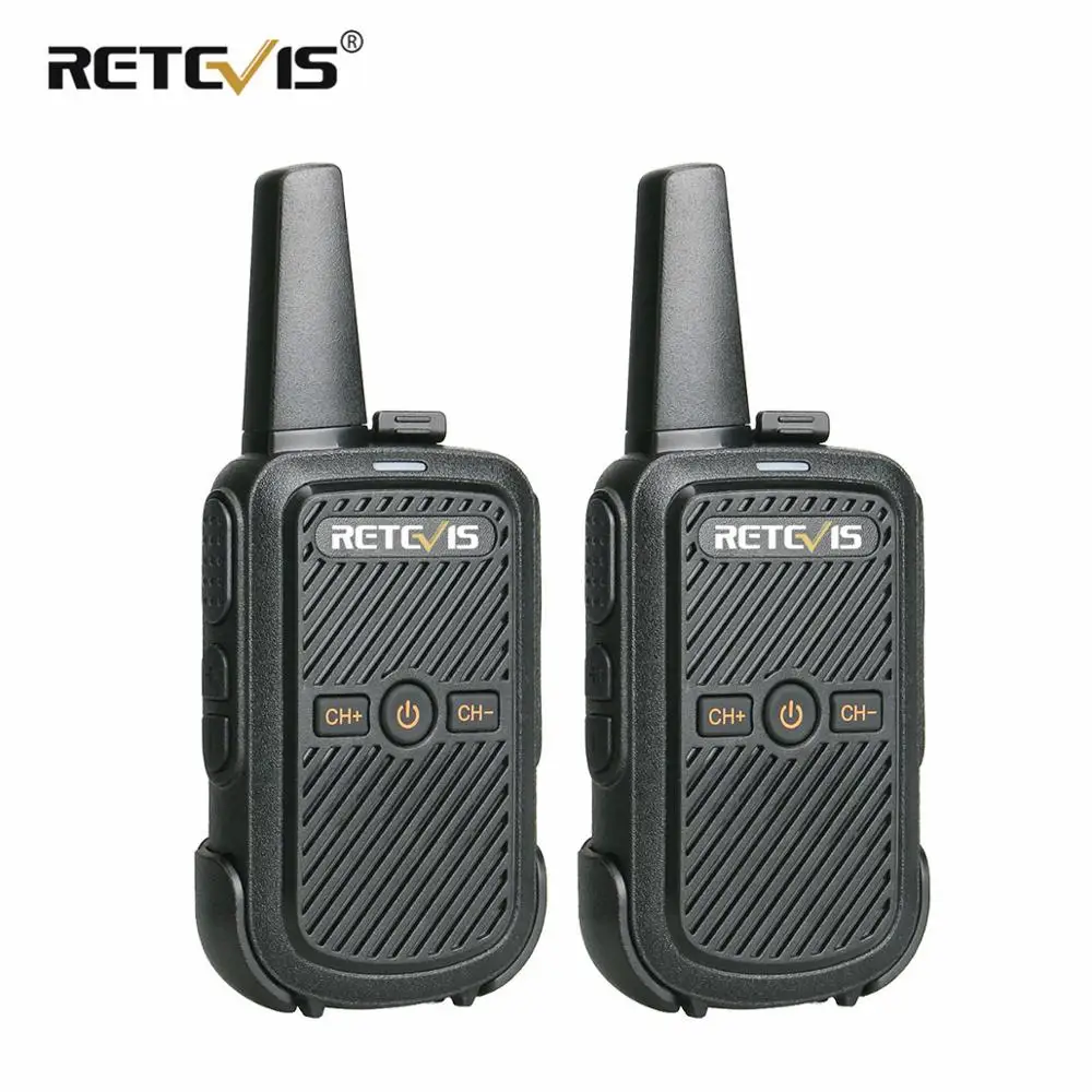 2pcs Retevis RT15 Mini Walkie Talkie Portable Two Way Radio 2W UHF VOX