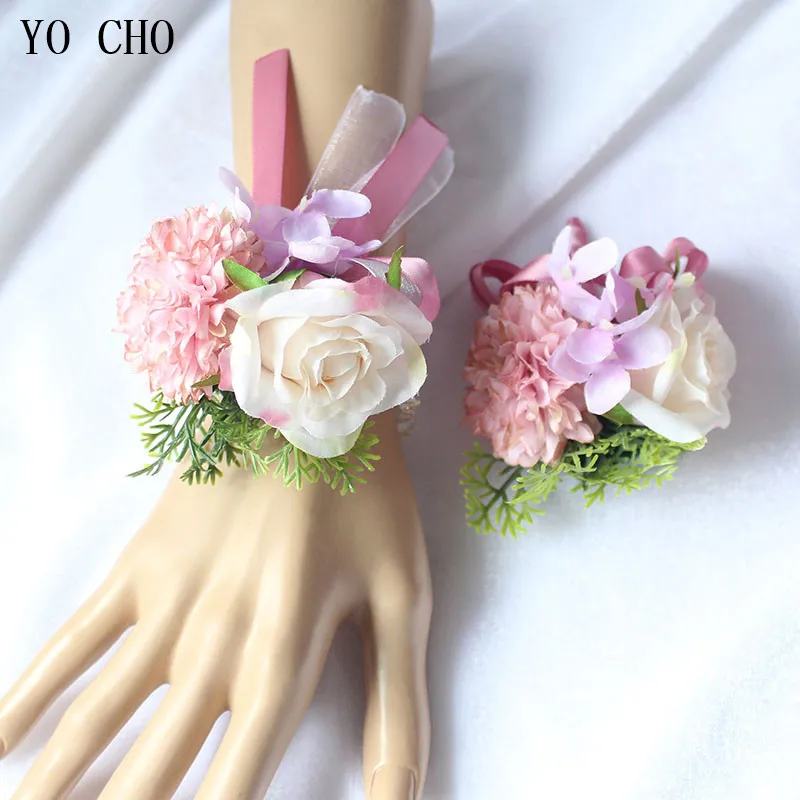 artificial flower wrist corsage (16)