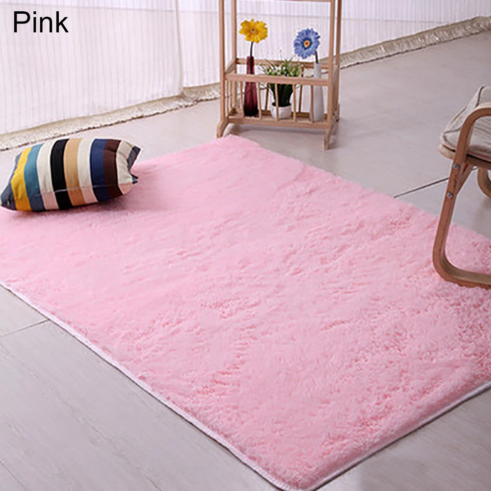Горячий напольный коврик, мягкий Противоскользящий коврик, Прямоугольный Коврик для дома, гостиной, спальни, модный - Цвет: Розовый