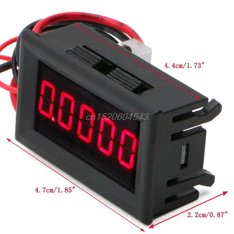 

0.36" LED Display Meter Digital Ammeters Panel 5 Digit Current Amp Gauge Tester R02 Drop ship