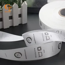 Этикетка для стирки по индивидуальному дизайну, смывающаяся печать бренда, одежда/джинсы/нижнее белье, моющаяся этикетка для мягкого ухода, 1000 шт./партия