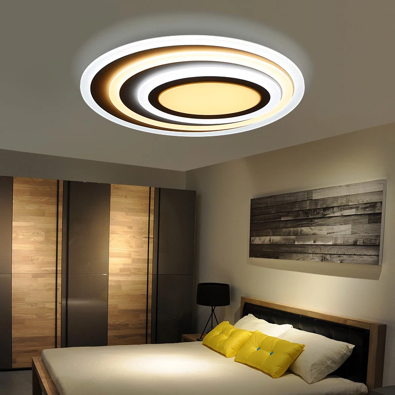 Us 1272 20 Di Scontodimming Telecomando Moderna Plafoniere A Led Per Soggiorno Camera Da Letto 3 Temperatura Di Colore Nuovo Design Lampada A
