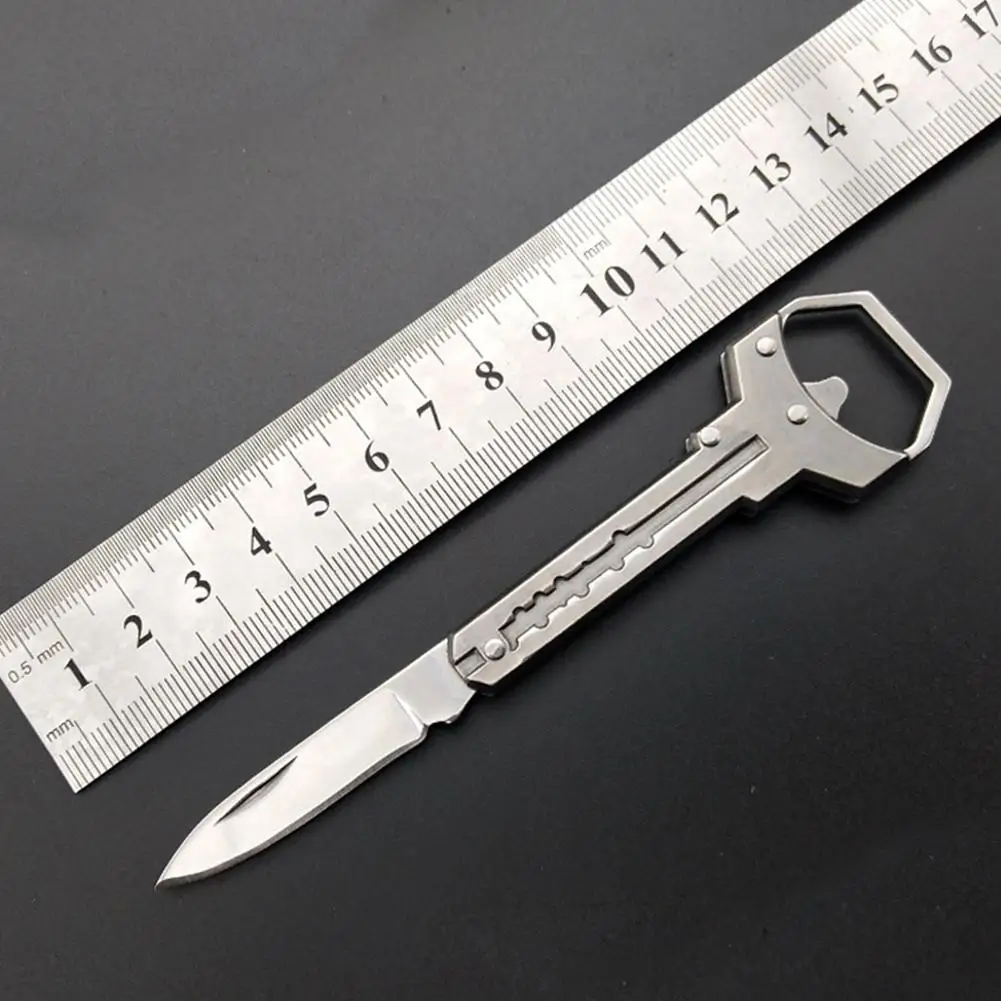 

LanLan Mini Stainless Steel Folding Camping Survival Knife Multifunctional Tactical Rescue Tools Knife Self-defense Equipment