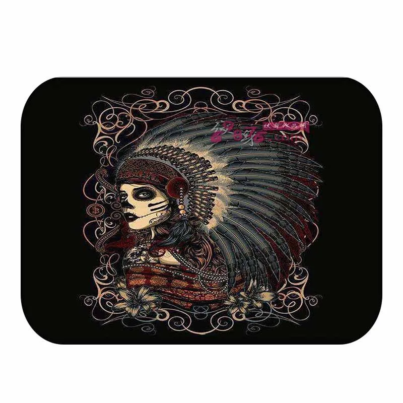 

Welcome Modern Area Rug Skull Printed Bathroom Kitchen Badroom Carpets Doormats Rugs For Living Room Tapete Vloerkleed Buiten