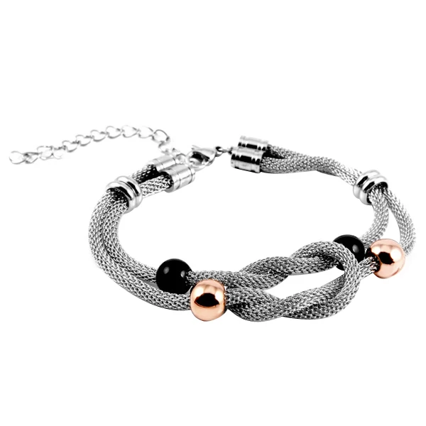

L-10 Simple Charm Bracelet black red colour Minimalist Adjustable Rope String Lucky Bracelet heart star For Women lovers bead