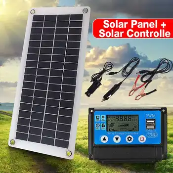 

BUHESHUI 10A 20A 30A 40A 50A Solar Controller 12.5W Portable Solar Panel Charger For 12V Car Battery Chrger Semi-flexible