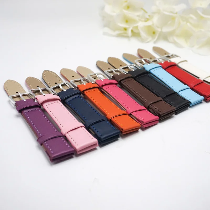 

2018 new plain weave PU leather strap 12MM, 14MM, 16MM, 18MM, 20MM, watchband 20mm straps watch, men's Watch repair table tools