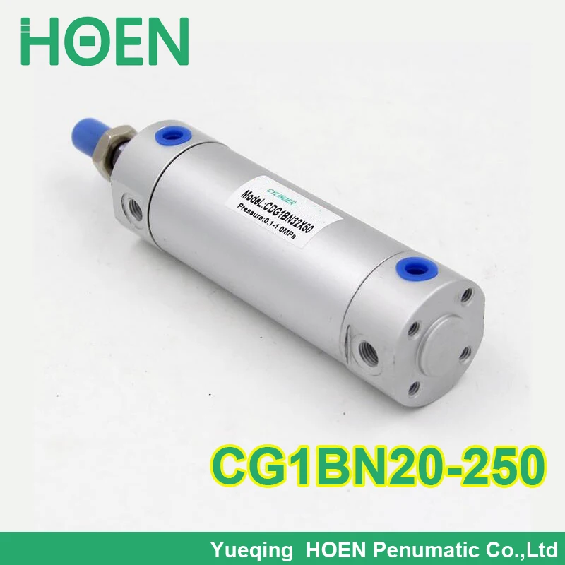 

SMC type cylinder CG1BN series 20mm Bore 250mm Stroke CG1BN20-250 standard double acting single rod Pneumatic Air Cylinders