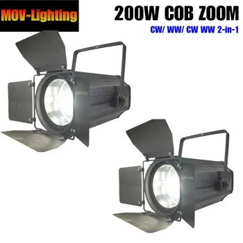 

2PCS Down Light COB LED 200w Zoom Spotlight 5 50 Degree Studio LED Par
