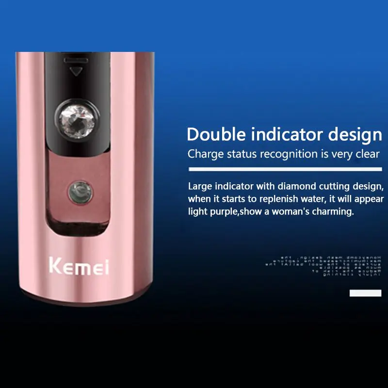 Kemei аппарат для отпаривания лица Handy Strong Spray Strength аппарат для отпаривания лица 1 час быстрая зарядка аппарат для отпаривания лица Plug and Play