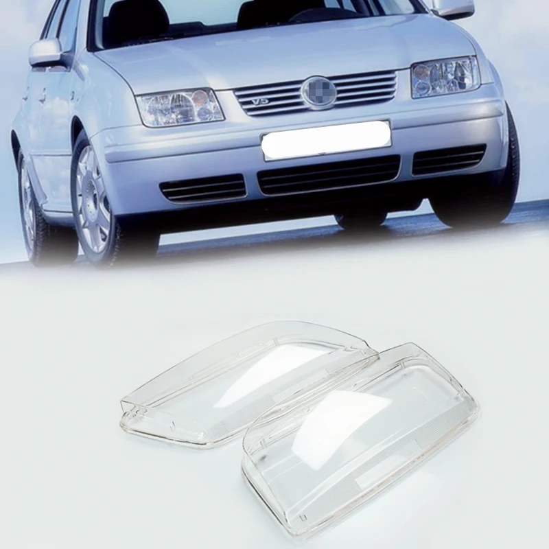 2Pc Car Headlight Lens Automobiles Headlamp Clear Lenses Kit