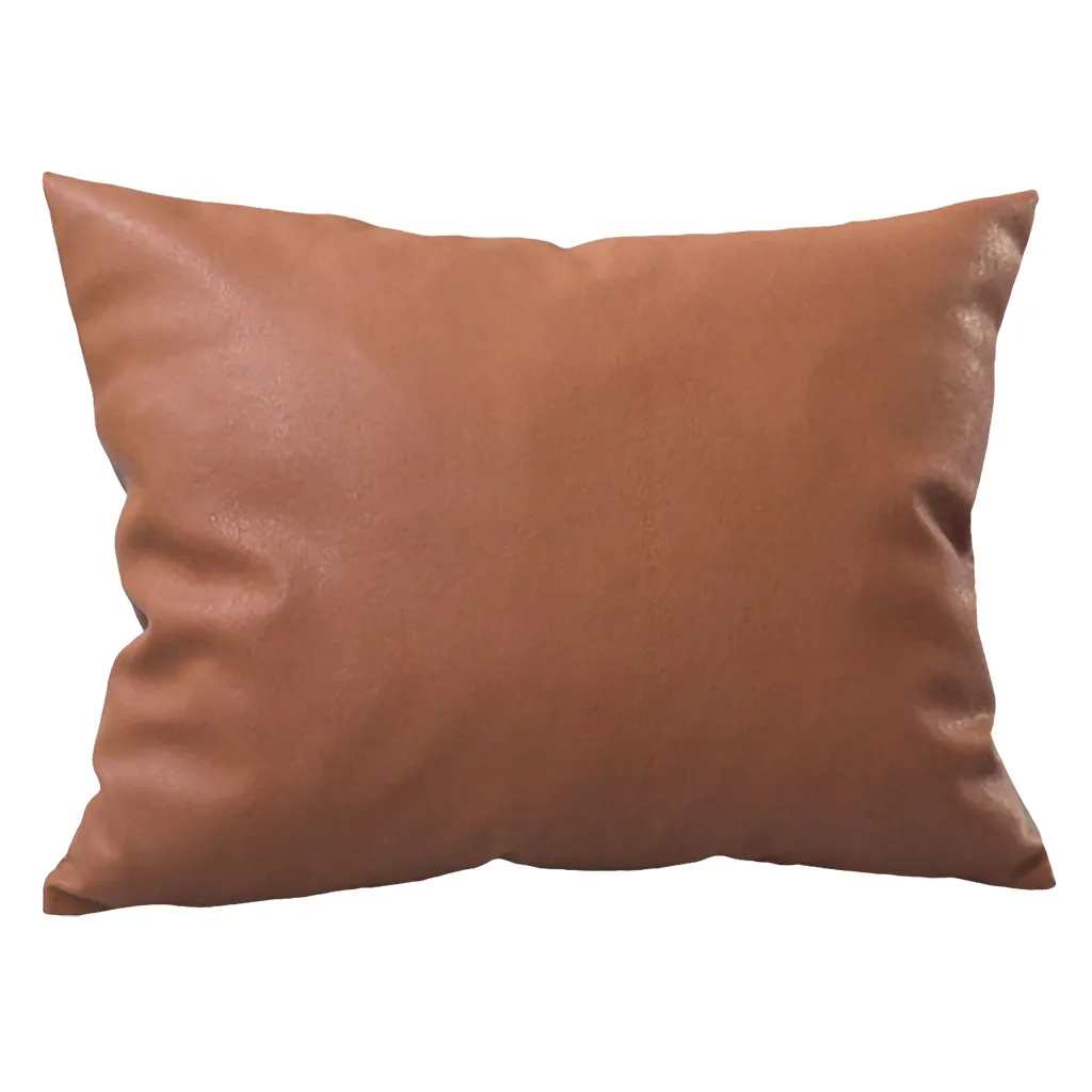 

Ouneed Pillowcase Artificial Leather Cushion Covers Throw Pillowcase Sofa Home Decoration Solid Color Hug Pillowcase May 30