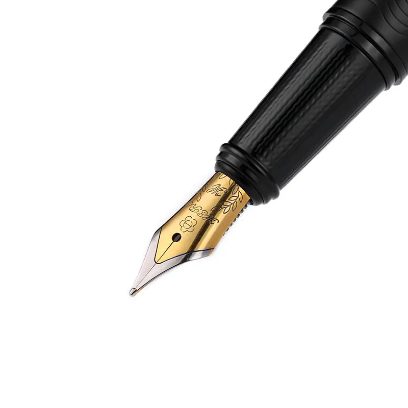 Full-Metal-Matte-black-thread-body-Iraurita-fountain-pen-0-5mm-ink-pens-Business-Office-caneta(5)
