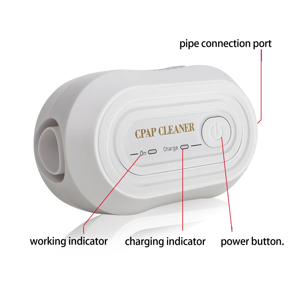 Портативный мини CPAP очиститель дезинфектор CPAP воздушные трубки чистые два цвета(белый или черный)+ Бесплатный оксиметр