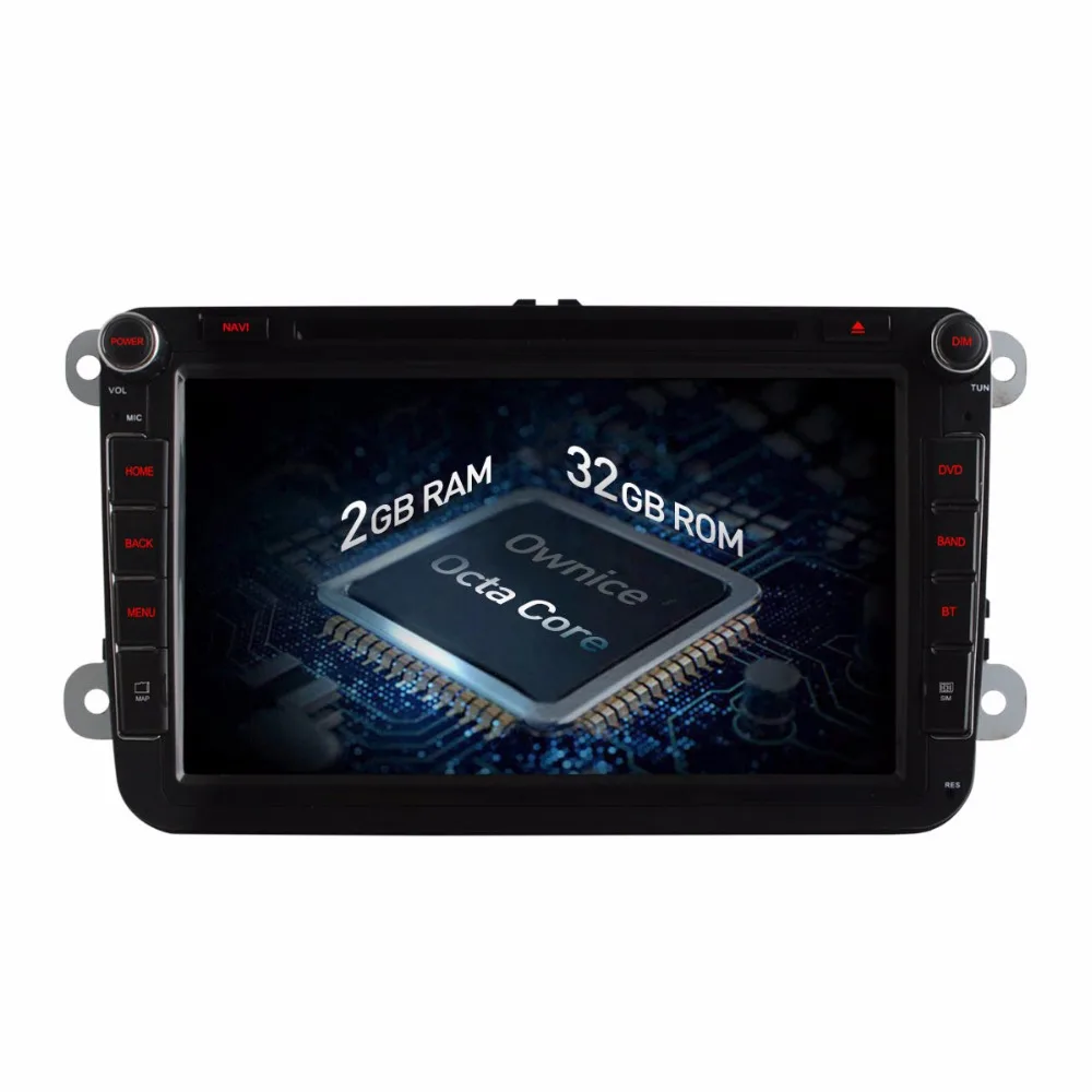 Top Android 6.0 Octa Core 2G RAM 4G LTE Wifi Car DVD Player for VW Polo Passat B6 CC GOLF Tiguan Jetta Touran Seat Leon GPS Radio 1