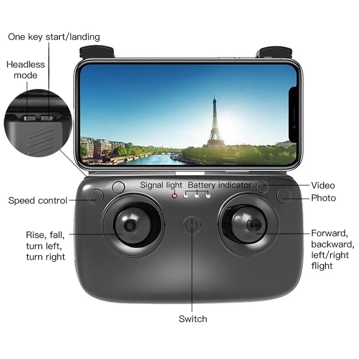 SG900S Ultra HD 1080 P plegable de los Drones con cámara de GPS con cámara 2,4G GPS RC helicóptero Drone Wifi FPV amplia -ángulo de cámara